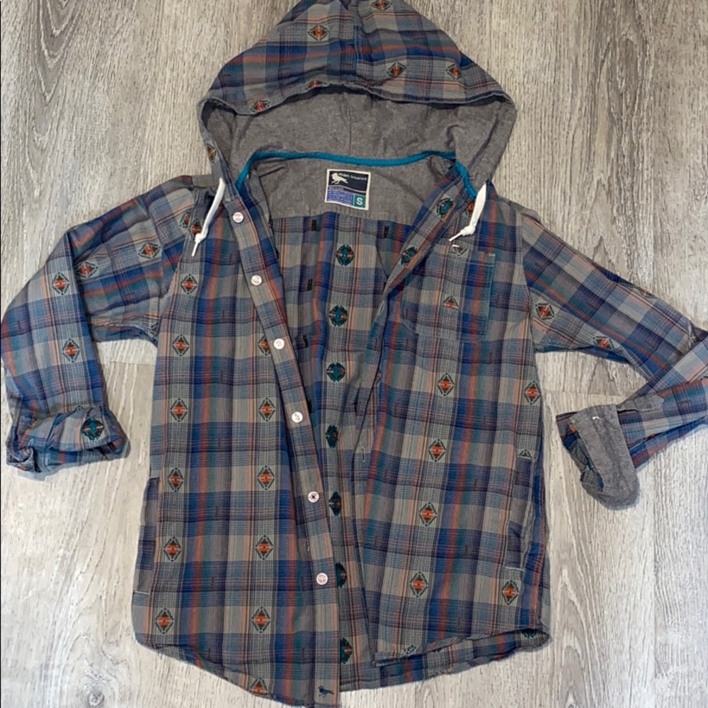 Modern amusement men’s button down hoodie